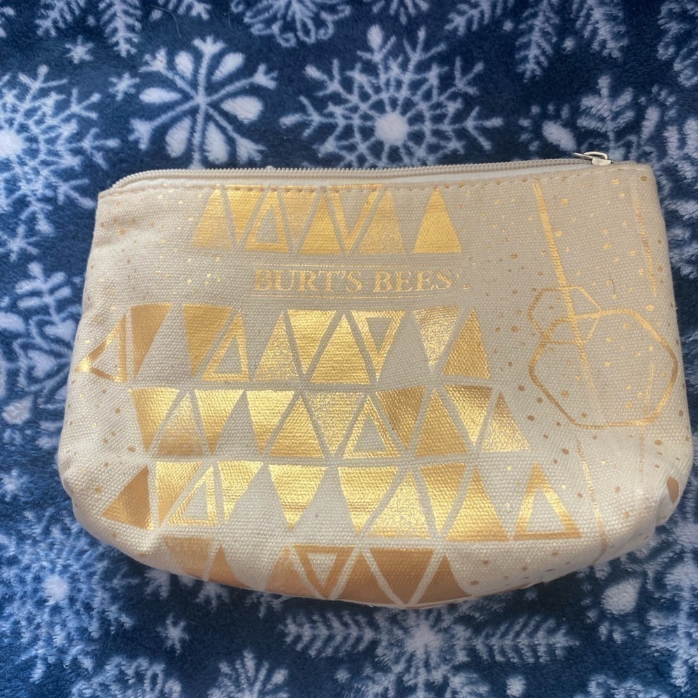 BURTS BEES COSMETICS ZIP UP POUCH